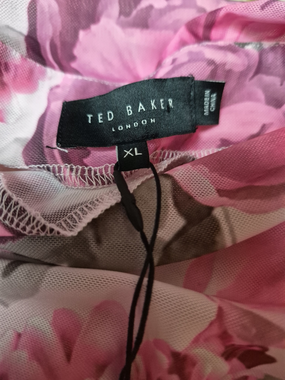 Ted Baker Pink Floral Sleeveless Blouse - Picture 7 of 9